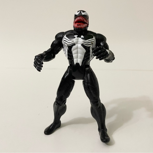 1994 Spiderman The Animated Series Jaw Chomping Venom 5" - Picture 15 of 15